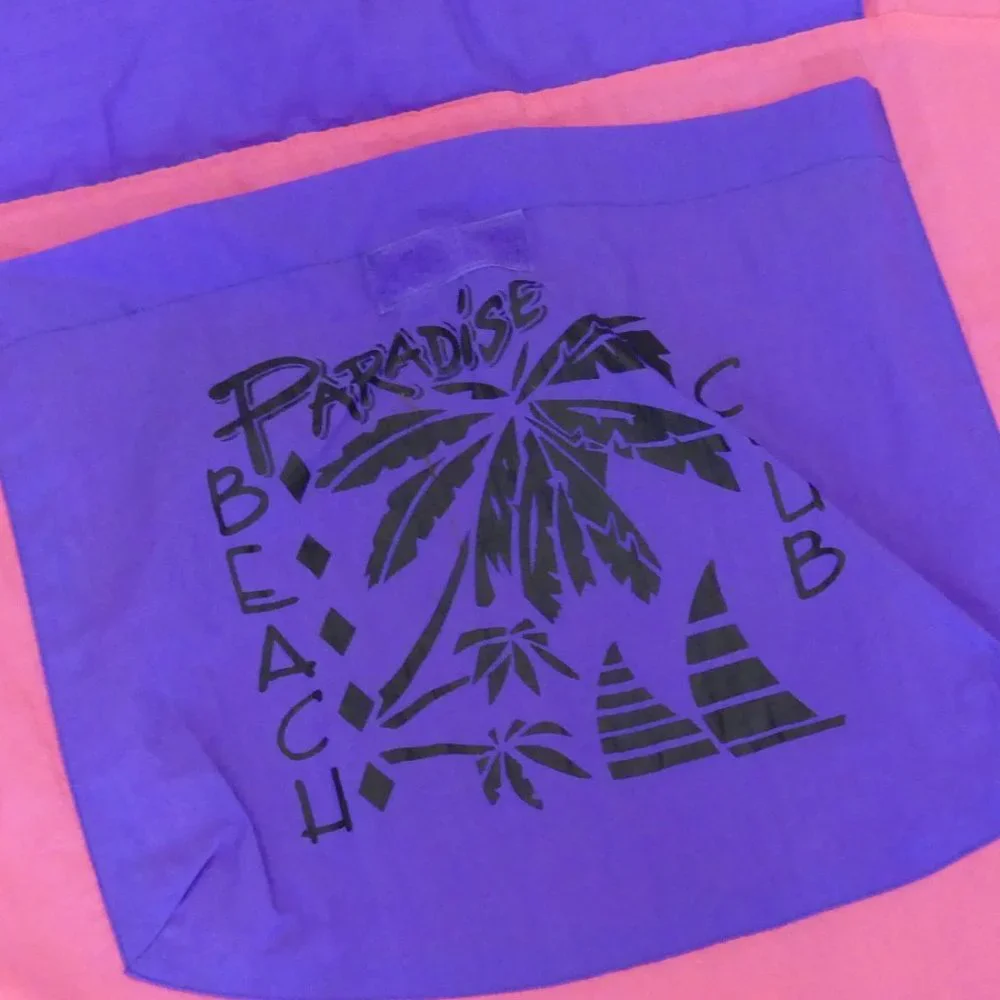Paradise Beach Club Pink/Purple Large Jacket - Picture 2 of 6